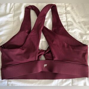 Fabletics Burgundy Sports Bra